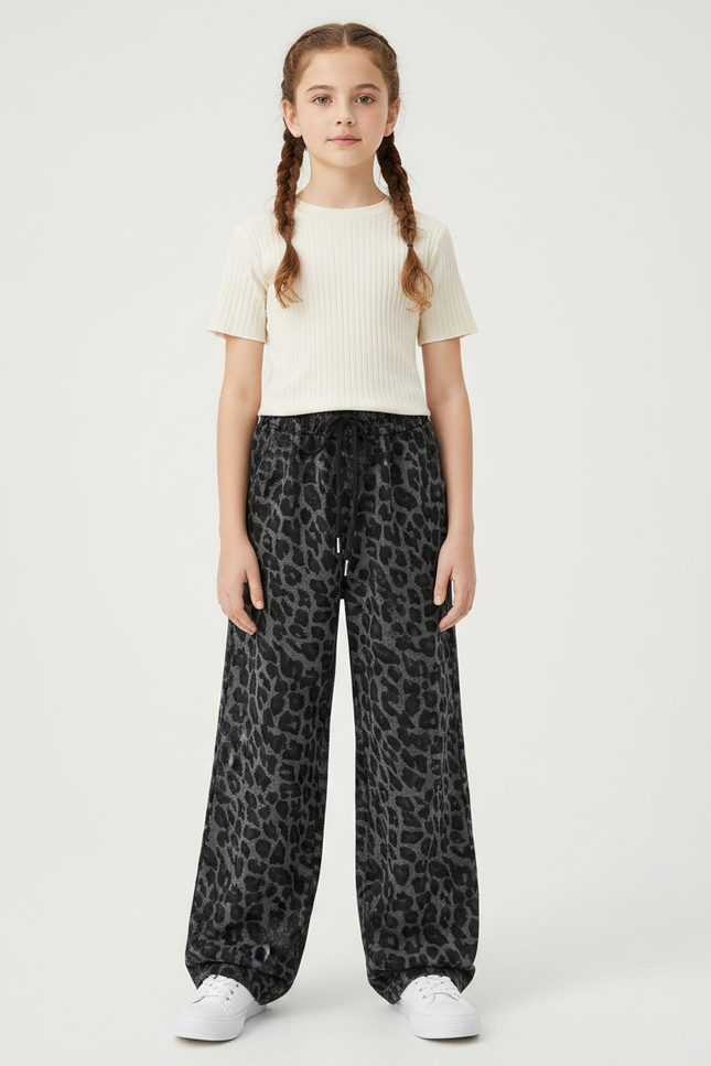 Pantalon Leopard Foncé - Imprimé Molleton
