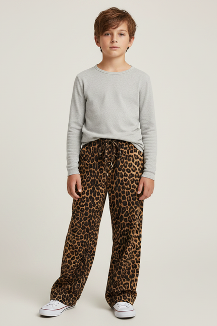 Pantalon Léopard 8f9b - Imprimé Molleton