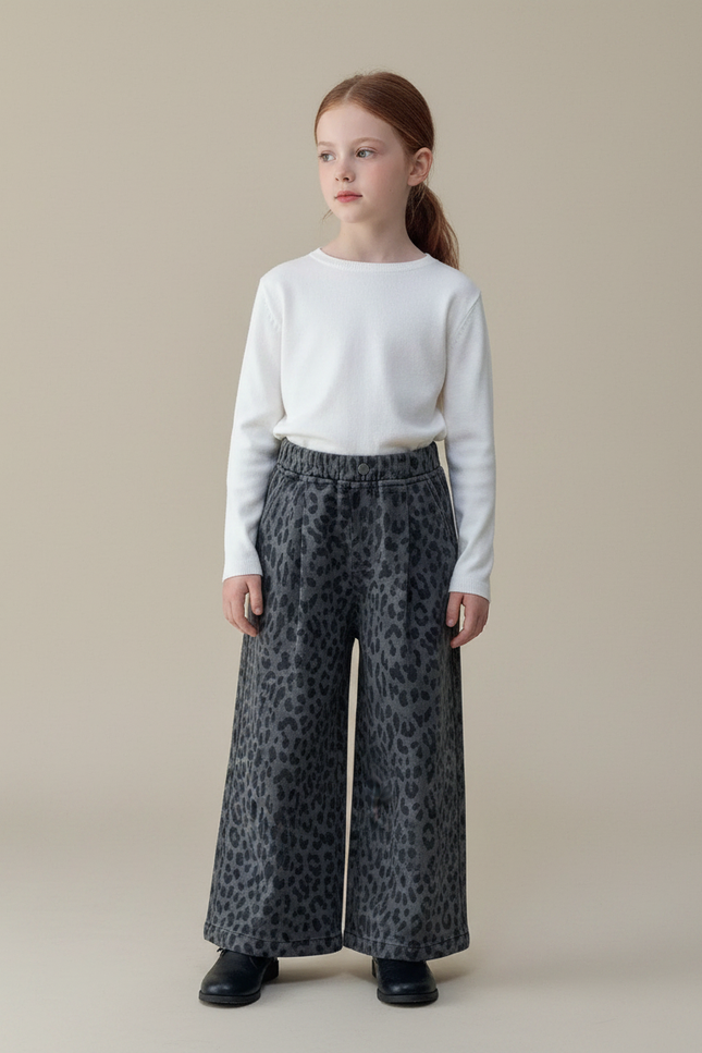 Pantalon Léopard Fdce - Gris Jean