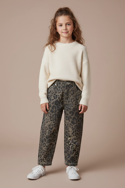 Pantalon Leopard Kaki - Jean