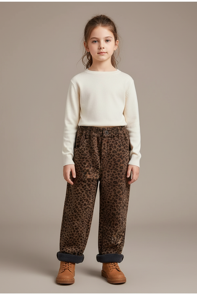 Pantalon Leopard Elastique - Imprimé Molleton