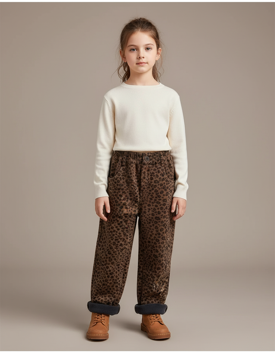 Pantalon Leopard Elastique - Imprimé Molleton
