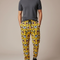 Pantalon Léopard Jaune Imprimé Visage Animal Homme - Molleton