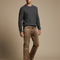 Pantalon Léopard Homme Imprimé Ample Marron Décontracté - Coton