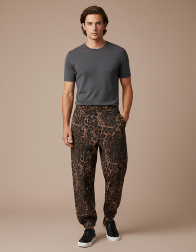 Pantalon Léopard Baggy