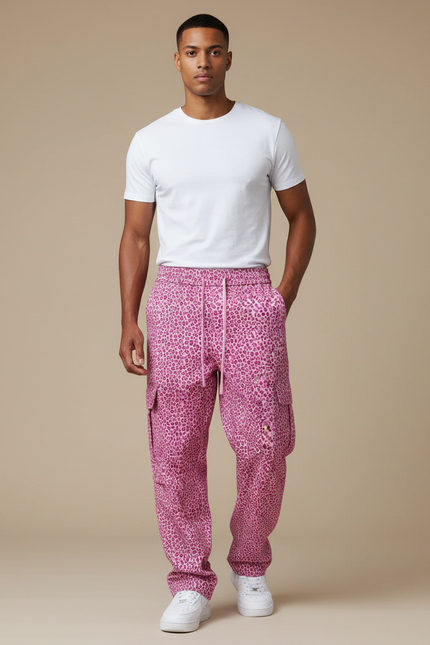 Pantalon Leopard Rose - Polyester