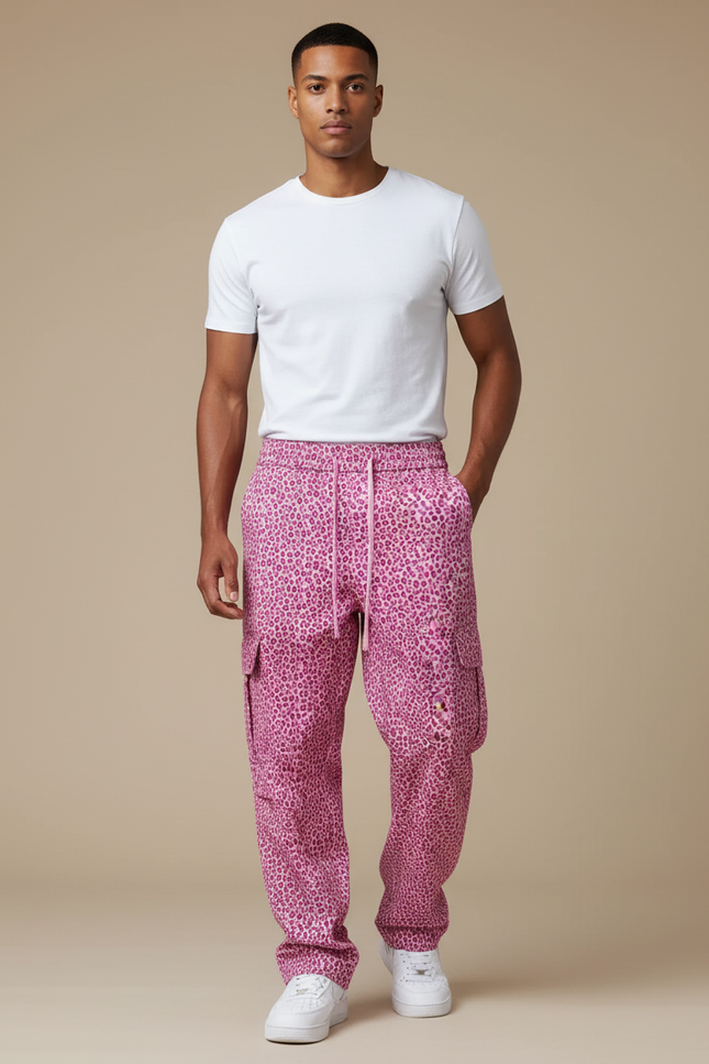 Pantalon Leopard Rose - Polyester