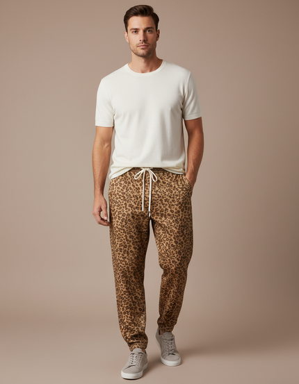 Pantalon Homme Leopard - Imprimé Molleton