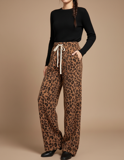 Pantalon Leopard Hiver - Imprimé Maille