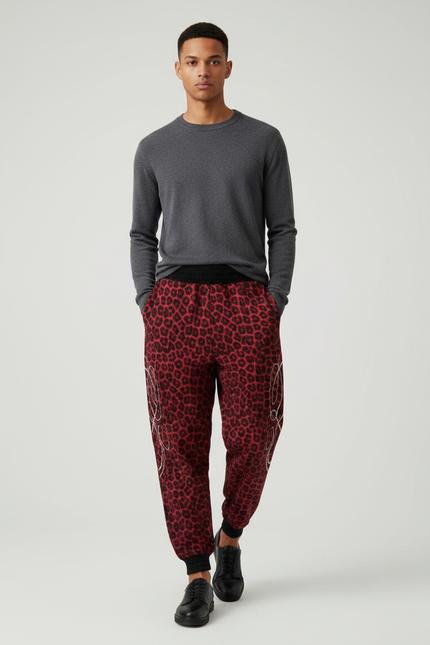 Pantalon Leopard Coton - Imprimé Molleton