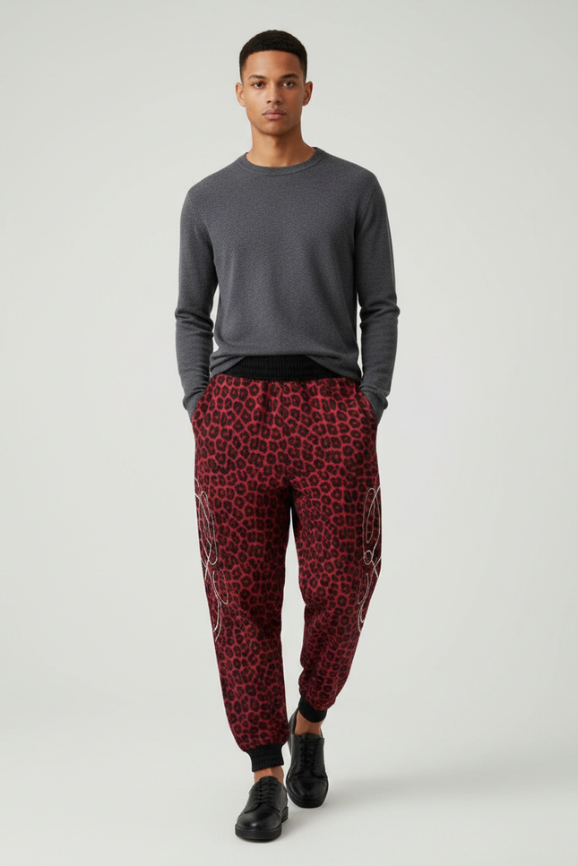 Pantalon Leopard Coton - Imprimé Molleton