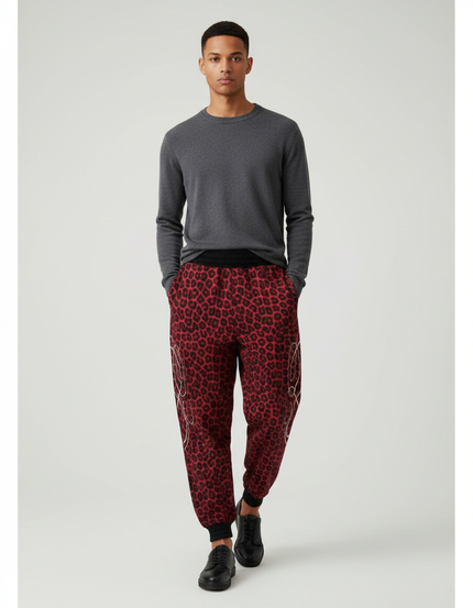 Pantalon Leopard Coton - Imprimé Molleton