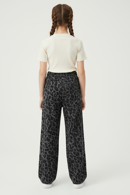 Pantalon Leopard Foncé - Imprimé Molleton - vue 2