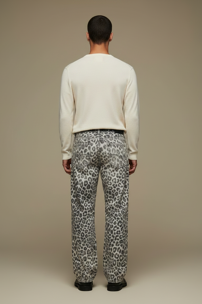 Pantalon Leopard Jean - Imprimé - vue 2