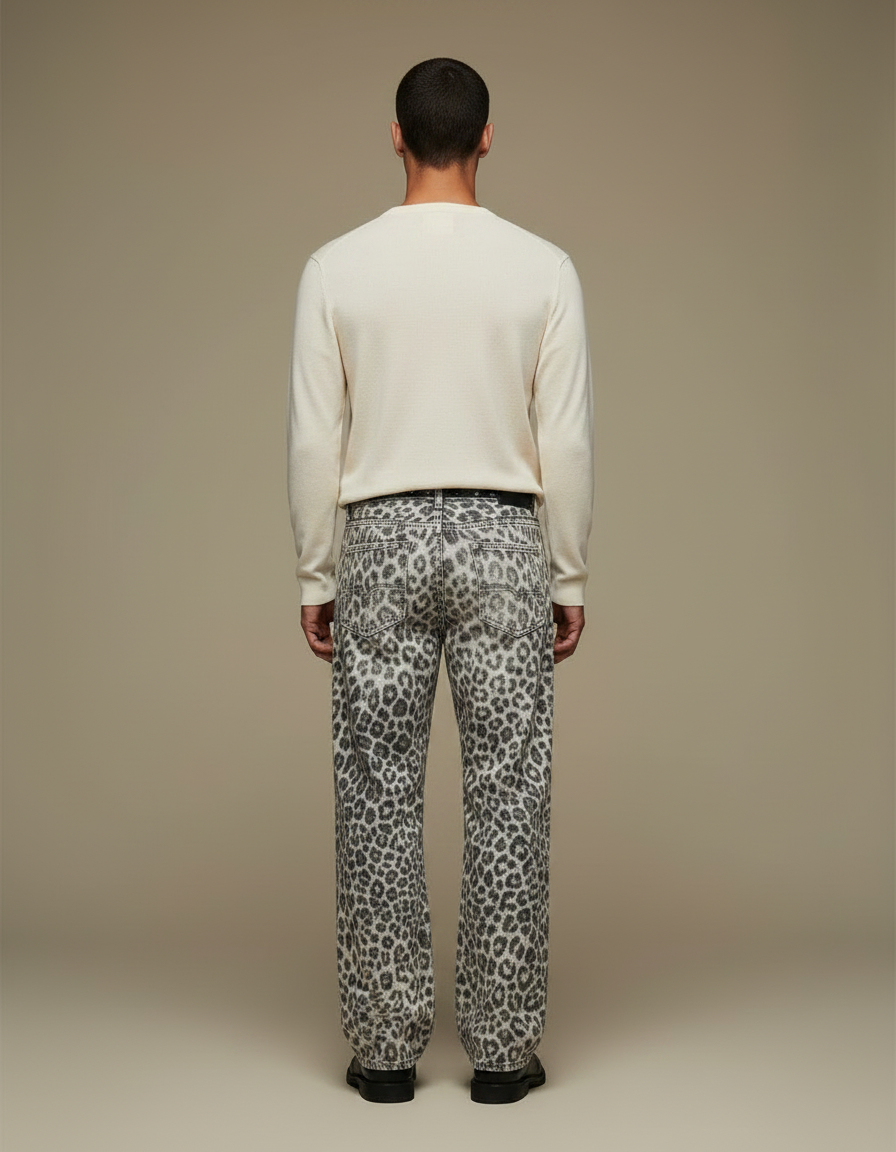 Pantalon Leopard Jean - Imprimé - vue 2