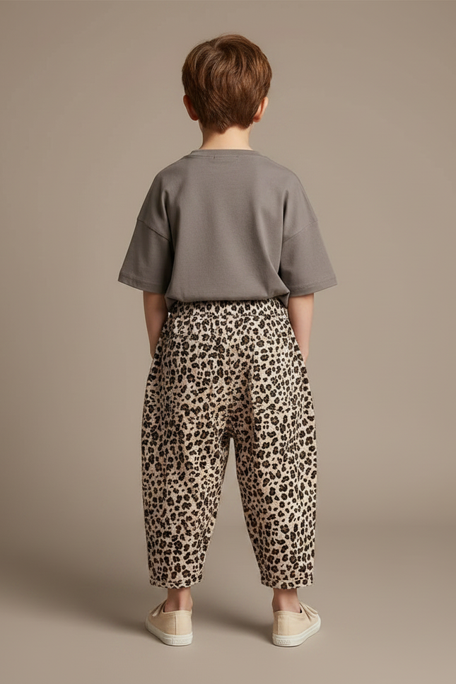 Pantalon Léopard Ample Imprimé Coton Enfant - vue 2
