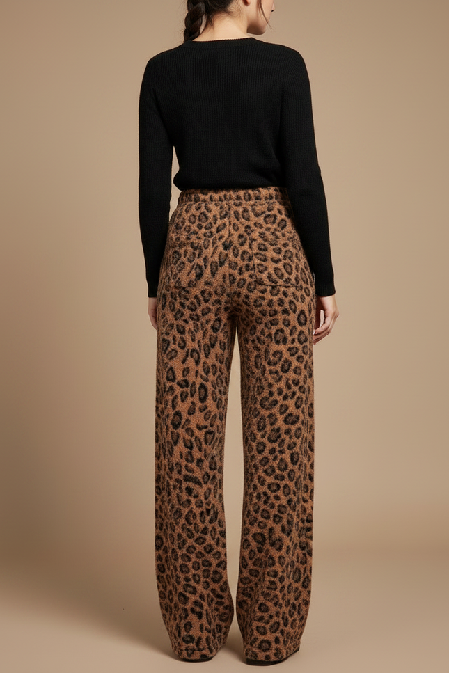 Pantalon Leopard Hiver - Imprimé Maille - vue 2