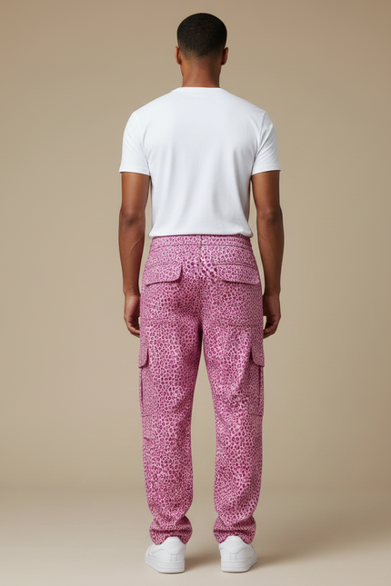 Pantalon Leopard Rose - Polyester - vue 2
