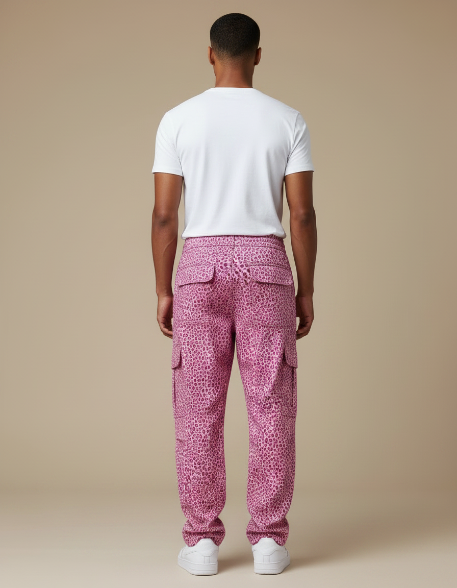 Pantalon Leopard Rose - Polyester - vue 2