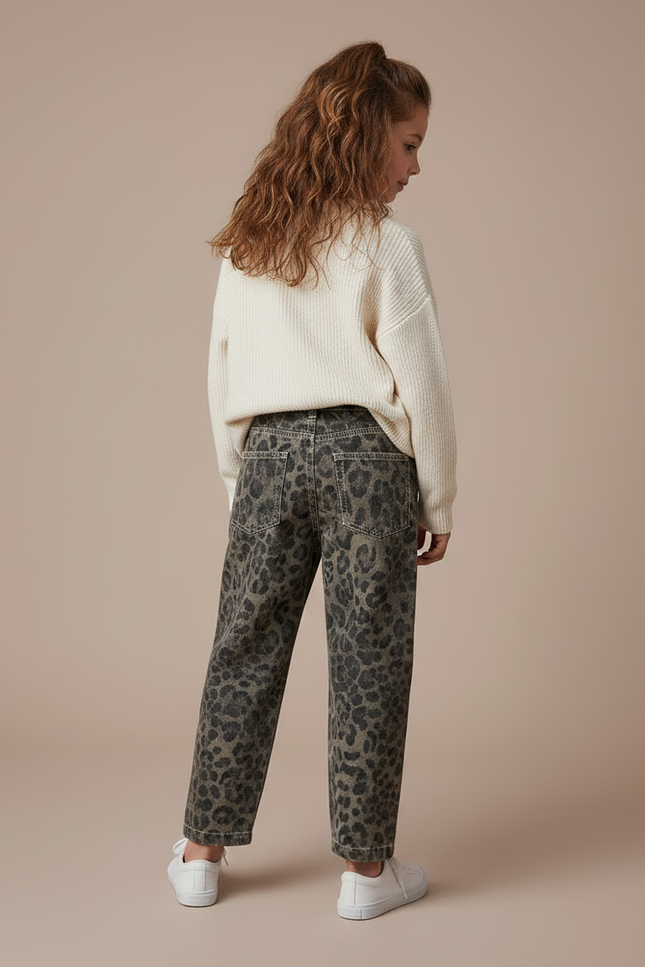 Pantalon Leopard Kaki - Jean - vue 2