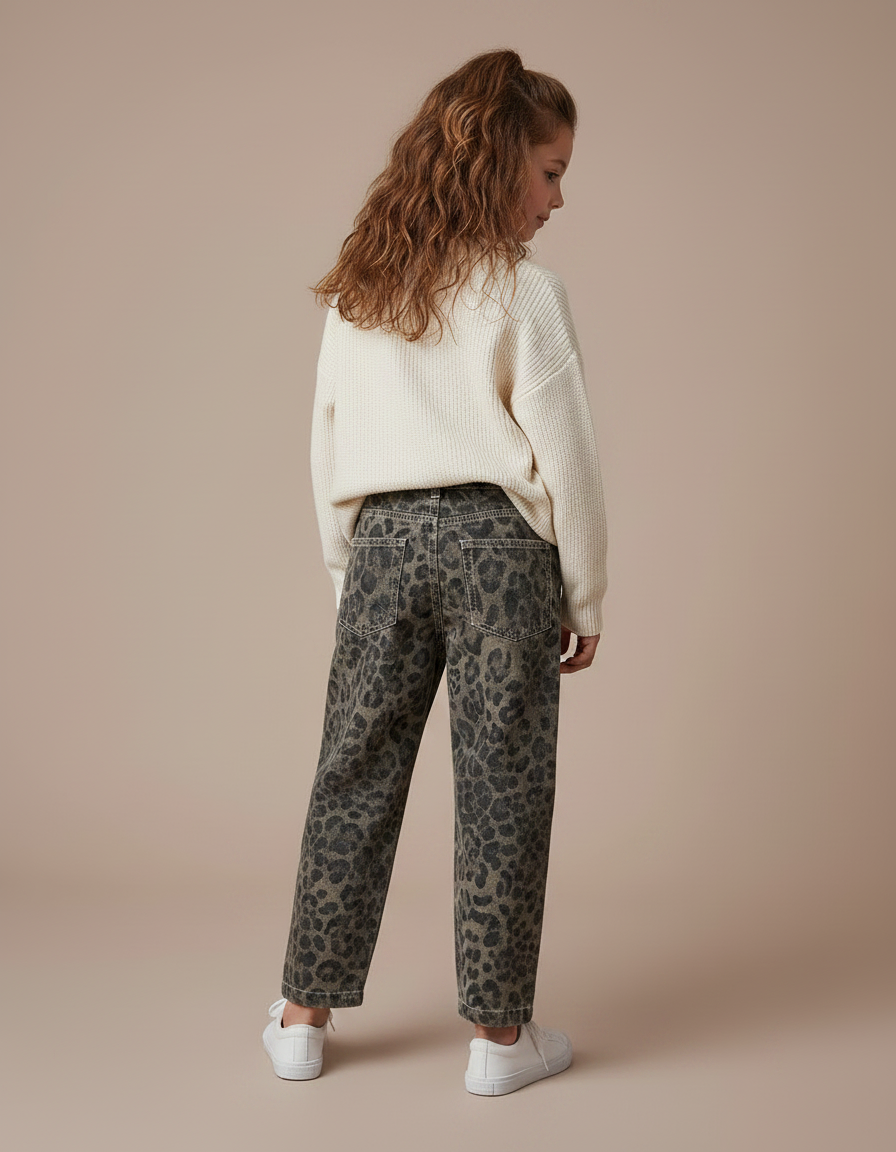 Pantalon Leopard Kaki - Jean - vue 2