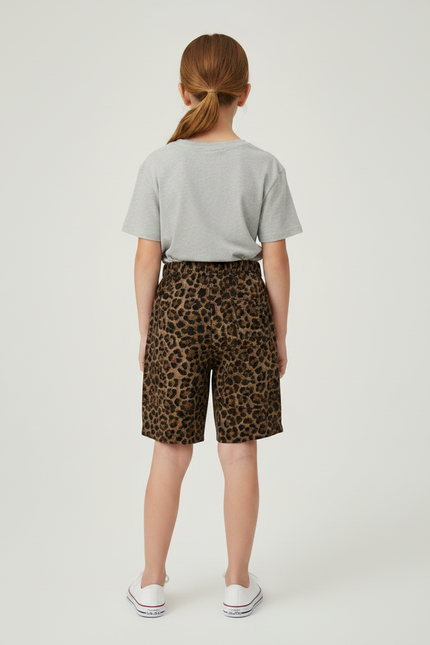 Pantalon Léopard Marron Ample Imprimé Enfant - Coton - vue 2