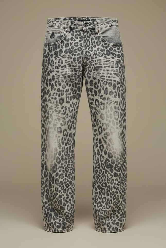 Pantalon Leopard Jean - Imprimé - vue 3
