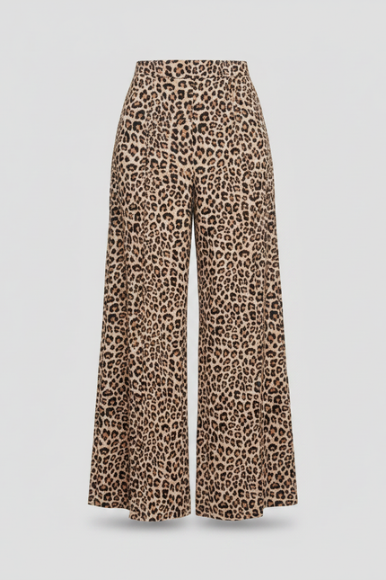 Pantalon Leopard Taille Elastique - Imprimé Viscose - vue 3