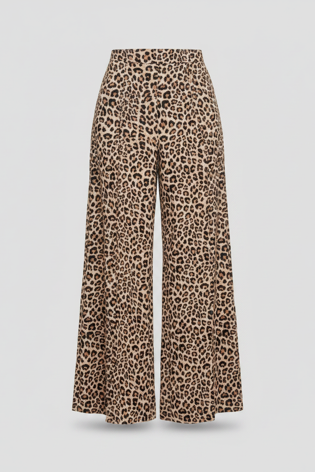 Pantalon Leopard Taille Elastique - Imprimé Viscose - vue 3