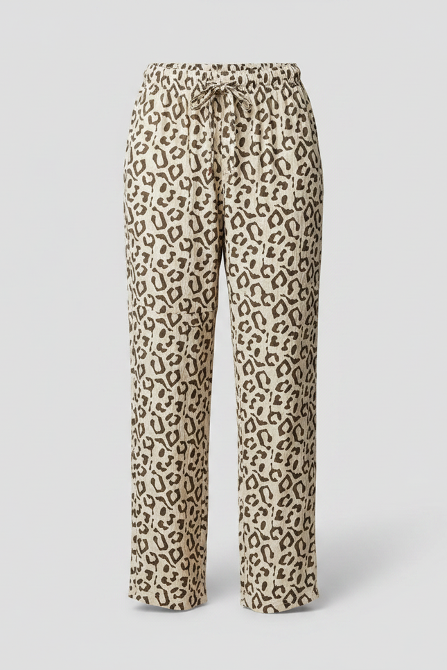 Pantalon Gaz De Coton Leopard - Imprimé - vue 3