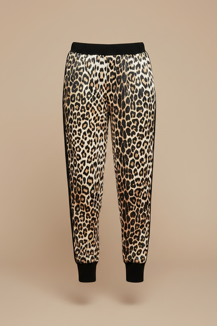 Pantalon Léopard Fille Imprimé Confortable Élastique - Satin - vue 3