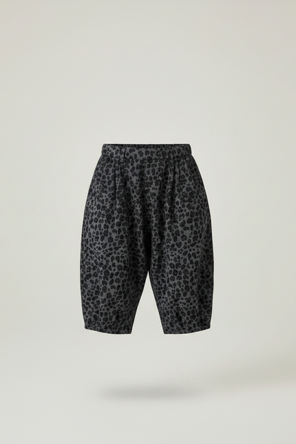Pantalon Léopard Gris Ample Imprimé Enfant Décontracté - Molleton - vue 3