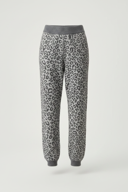Pantalon Maille Leopard - Imprimé - vue 3