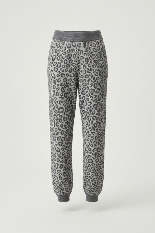 Pantalon Maille Leopard - Imprimé - vue 3