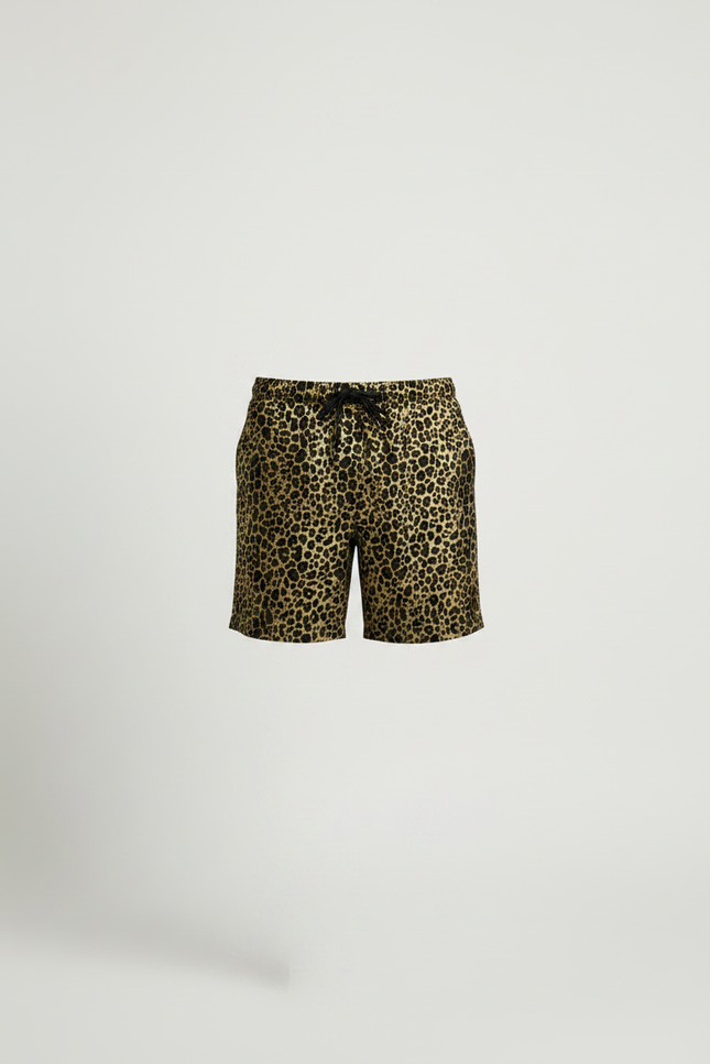 Pantalon Léopard Homme Imprimé Court Décontracté - Polyester - vue 3