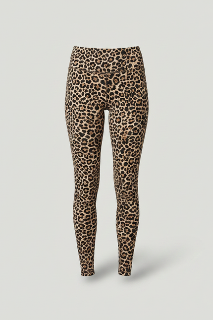 Pantalon Léopard Taille Haute Moulant Imprimé Femme - Maille - vue 3