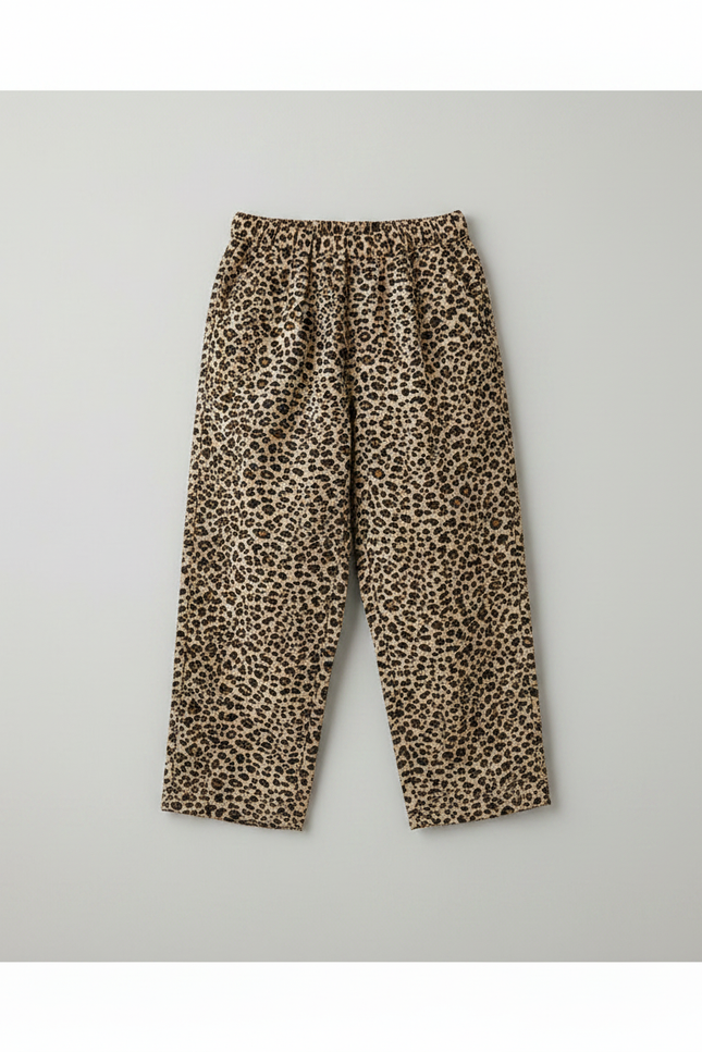 Pantalon Léopard Enfant Harem Imprimé Doux Confortable - Velours - vue 3