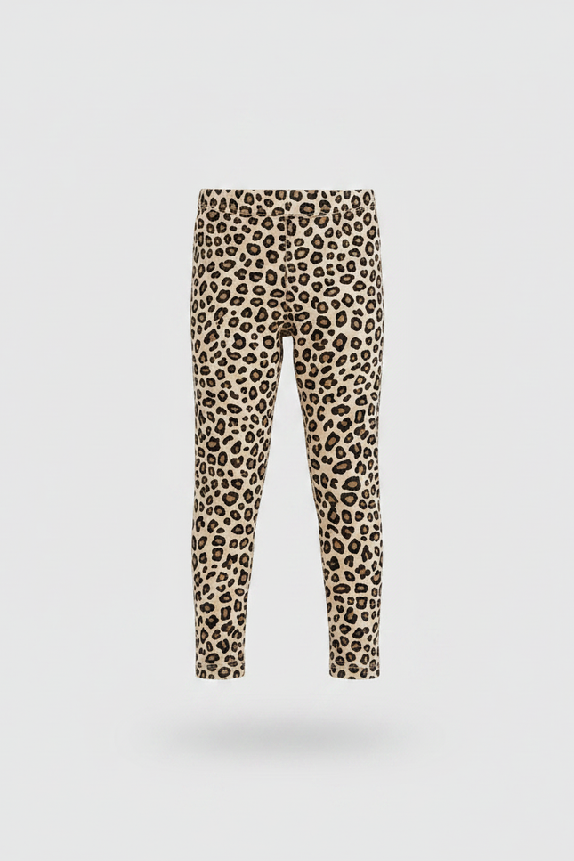 Pantalon Léopard Slim Imprimé Fille Hiver Molleton - vue 3