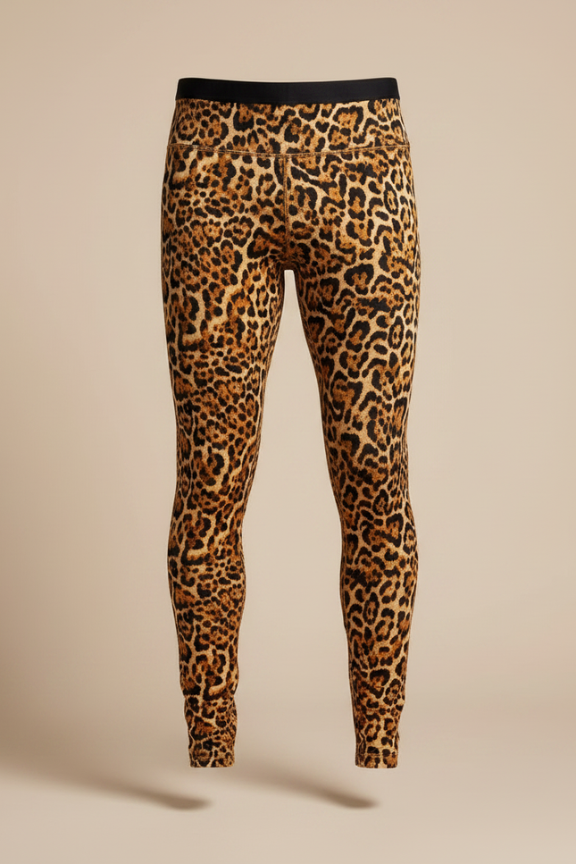 Pantalon Léopard Homme Imprimé Slim Fit Élastique Confortable - Polyester - vue 3