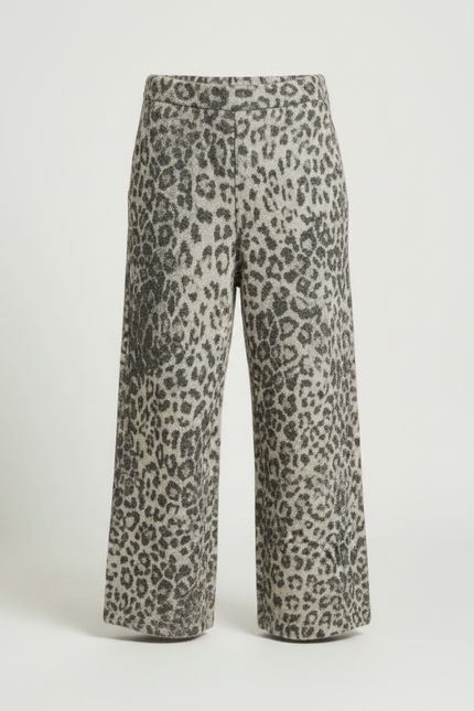 Pantalon Léopard Enfant Molleton Chaud Ample Hiver - Imprimé - vue 3
