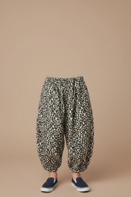 Pantalon Léopard Ample Imprimé Enfant Côtelé - Cordé - vue 3