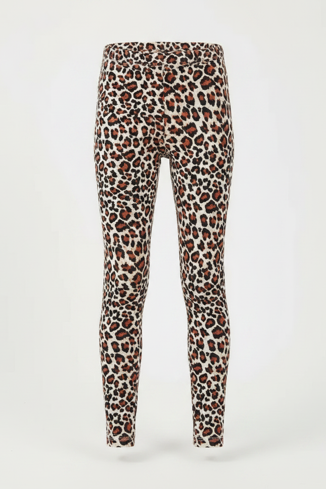 Pantalon Léopard Marron Stretch Imprimé Enfant Slim Fit - Polyester - vue 3