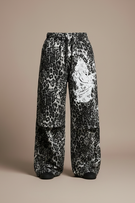 Pantalon Ample Leopard - Imprimé Viscose - vue 3