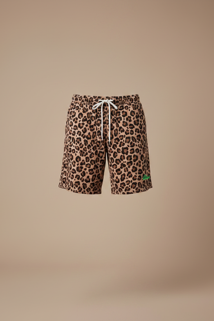 Pantalon Léopard Homme Imprimé Court Décontracté Coton - Molleton - vue 3