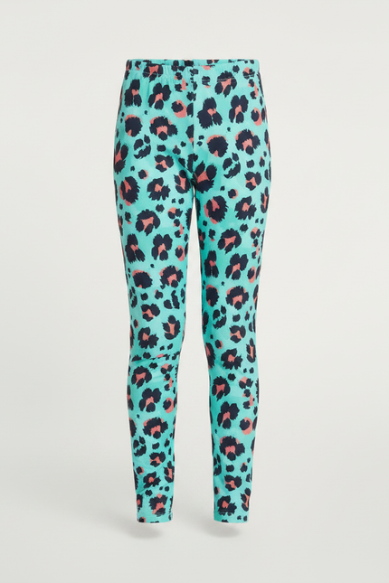 Pantalon Léopard Fille Slim Imprimé Multicolore Ajusté - Maille - vue 3