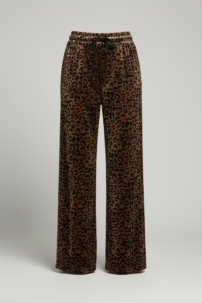 Pantalon Velours Leopard Femme - Imprimé - vue 3