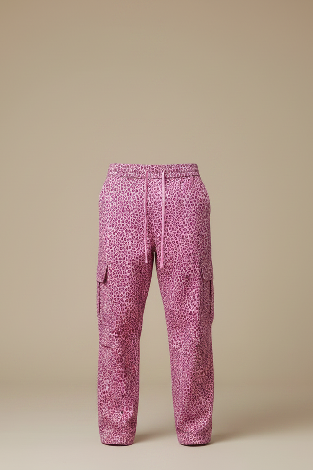 Pantalon Leopard Rose - Polyester - vue 3