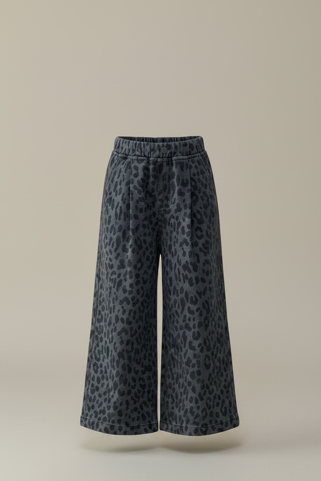 Pantalon Léopard Fdce - Gris Jean - vue 3