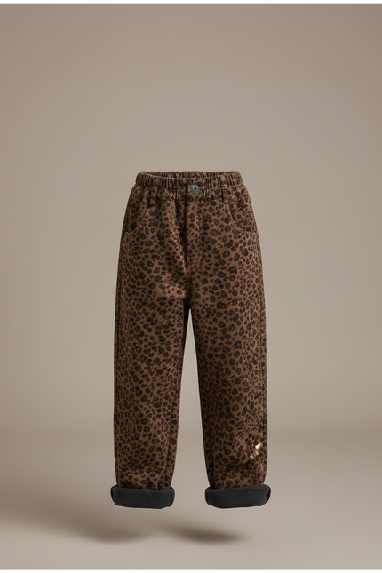 Pantalon Leopard Elastique - Imprimé Molleton - vue 3