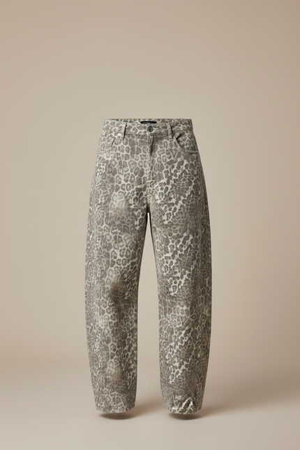 Pantalon Leopard Gris - Jean - vue 3